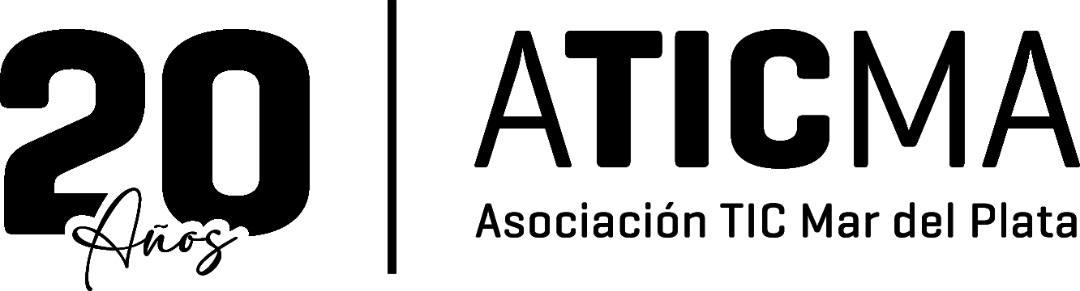 Logo Aticma Negro - 20 años